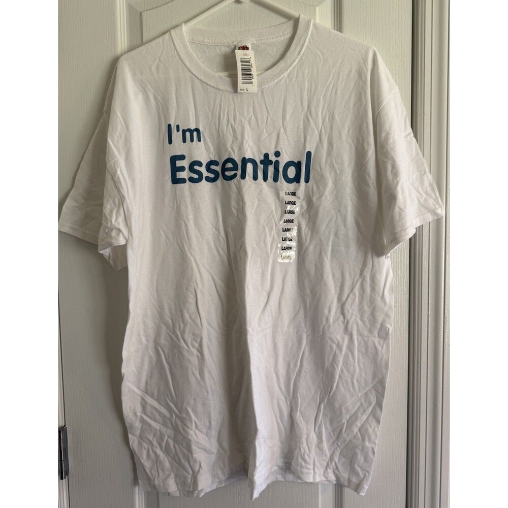 “I’m Essential” Employee Worker stay exempt virus 2020 19 Adult Large L White
